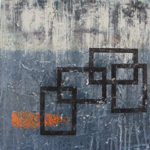 DESTINO I. Políptico. nºIII. Técnica mixta s/Tabla. 60x60cm.2017